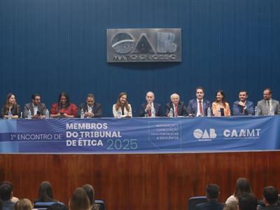 Foto da Notícia: Membros do TED participam de Encontro Estadual promovido pela OAB-MT 