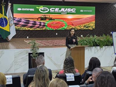Notícia destaque: Cejusc Agro: Gisela Cardoso destaca papel indispensável da advocacia na solução de conflitos no campo